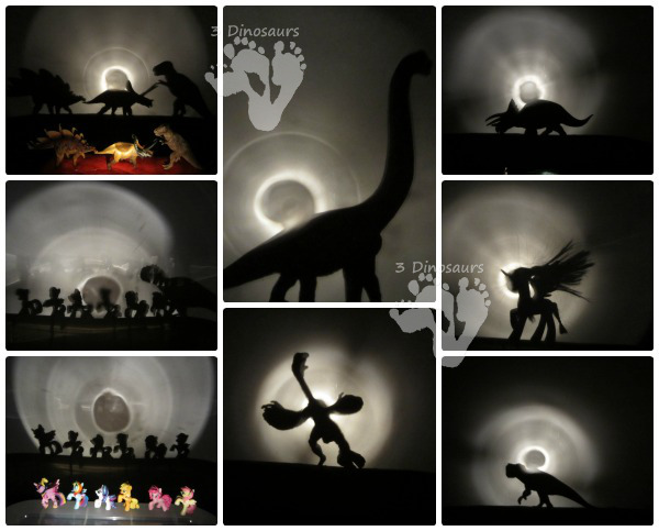 Exploring Shadow Puppets - Laura Numeroff - Making fun shadows with animal figures u dark rooms for kids to see the shadows - 3Dinosaurs.com