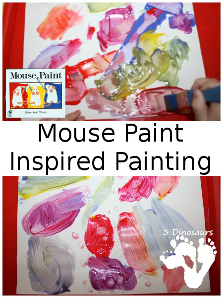 Color Mixing Painting - Mouse Paint - 3Dinosaurs.com