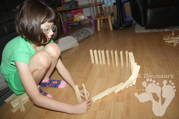 STEM Challenge: Keva Plank Dominos - a hands-on fun STEM Challenge - 3Dinosaurs.com