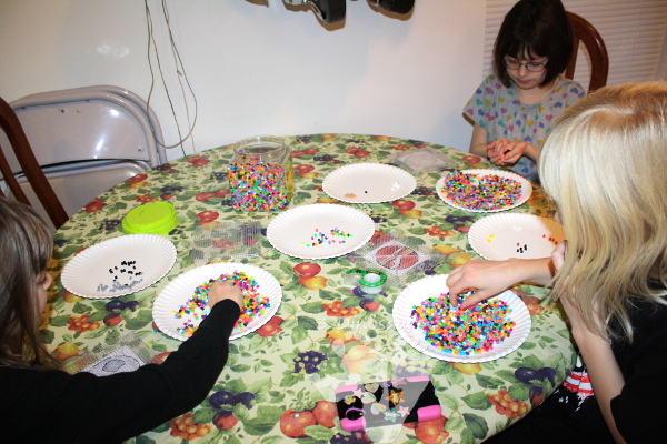 Fine Motor Perler Bead Planets - fun fine motor craft for kids to make - 3Dinosaurs.com