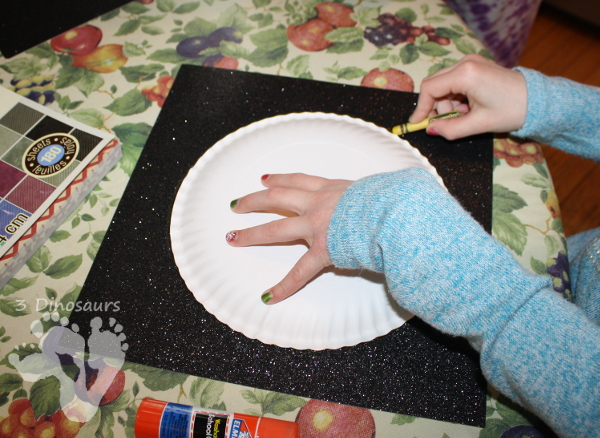 Torn Paper Planets - fun fine motor space craft for kids to make - 3Dinosaurs.com