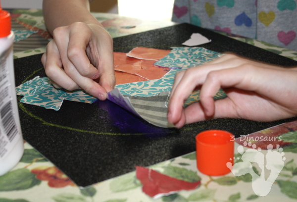 Torn Paper Planets - fun fine motor space craft for kids to make - 3Dinosaurs.com