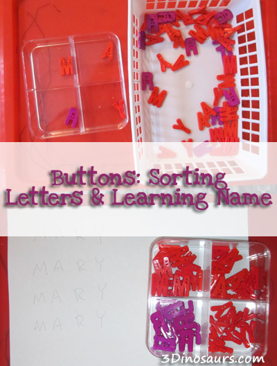 Sorting Button Letters