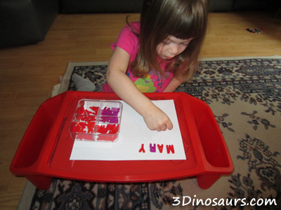 Sorting Button Letters