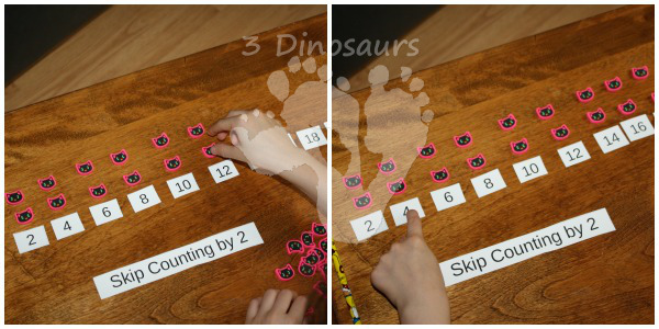 Free Skip Counting Tiles - 3Dinosaurs.com