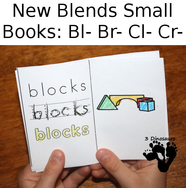 Free Blends Small Books: Bl-, Br-, Cl-, Cr-  - 3Dinosaurs.com