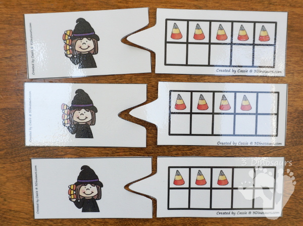 Halloween Number Set: Numbers 1 to 10 - easy reader books, hands-on activities, no-prep worksheets and more $ - 3Dinosaurs.com