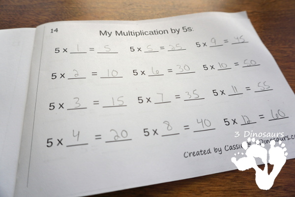 Multiplication & Division Math Fact House Books - 2 types of books for beginners and review books for more advance students $ - 3Dinosaurs.com