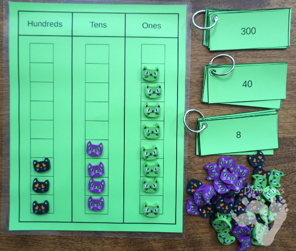 Free Place Value Mats & Cards - charts and cards for place value from ones to billions with tenths, hundredths and thousandths for decmials - 3Dinosaurs.com #freeprintable #handsonmath #mathprintables #firstgrade #secondgrade #thirdgrade #fourthgrade
