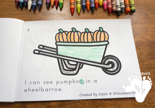 Free I Can See in Fall Suffix S Easy Reader Book - A fun 8 page book for working on suffix s with fall themes in a fun to use book - 3Dinosaurs.com