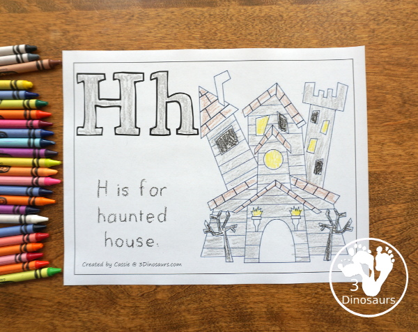 Free Halloween Pack For Tot, Preschool, PreK & Kindergarten - fun printables with a mix of activities with cards, puzzles, hands-on activities and more with a fun Halloween theme that can be used with the book There was an Old Lady who Swallowed a Bat Over 110 pages - 3Dinosaurs.com