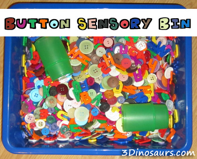 Button Sensory Bin