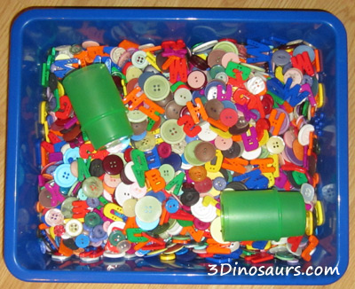 Button Sensory Bin