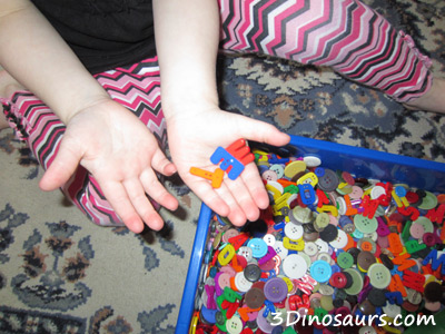 Button Sensory Bin