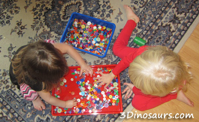 Button Sensory Bin