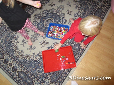 Button Sensory Bin