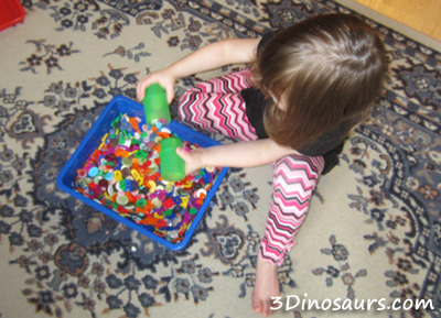 Button Sensory Bin