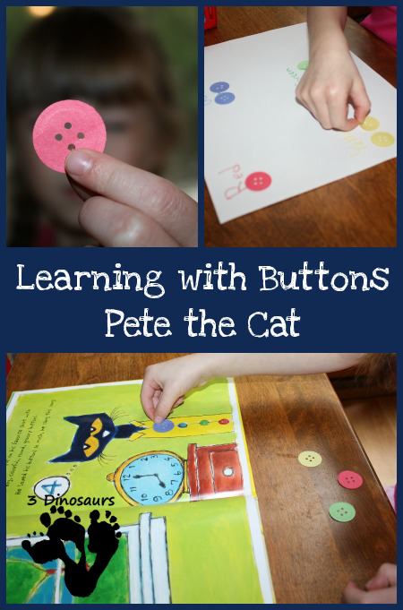 Learning With Buttons - Pete the Cat - 3Dinosaurs.com