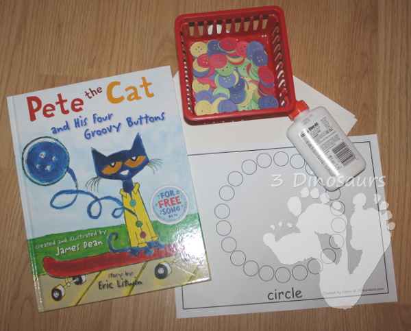 Learning With Buttons - Pete the Cat - 3Dinosaurs.com