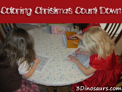 Coloring Christmas Count Down