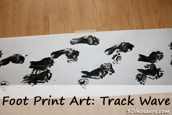 Foot Print Art: Track Wave