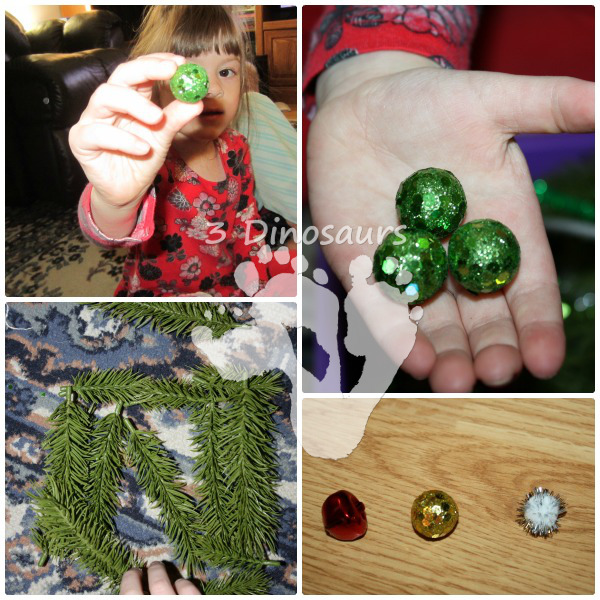 Christmas Sound & Fine Motor Sensory Bin by 3Dinosaurs.com