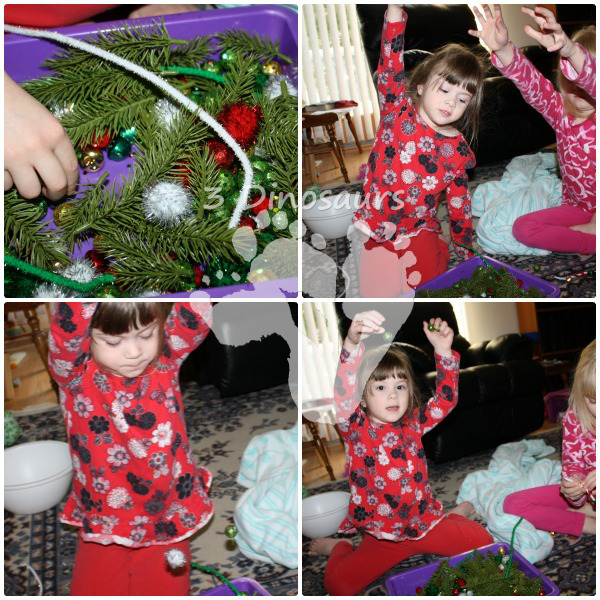 Christmas Sound & Fine Motor Sensory Bin by 3Dinosaurs.com