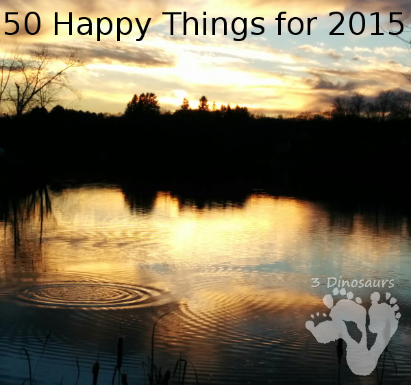 50 Happy Things for 2015: Bloggers Unite in Flood of Gratitude - 3Dinosaurs.com