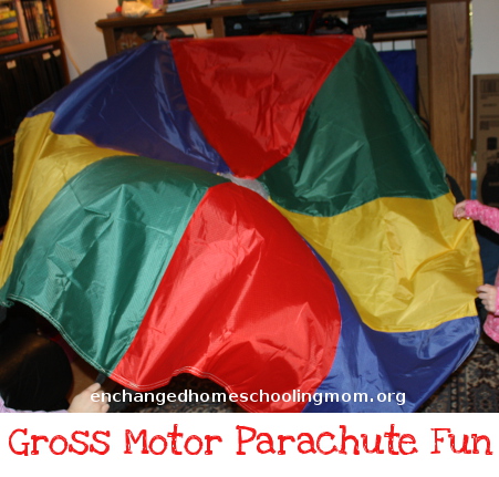 Gross Motor Fun with a Parachute - 3Dinosaurs.com