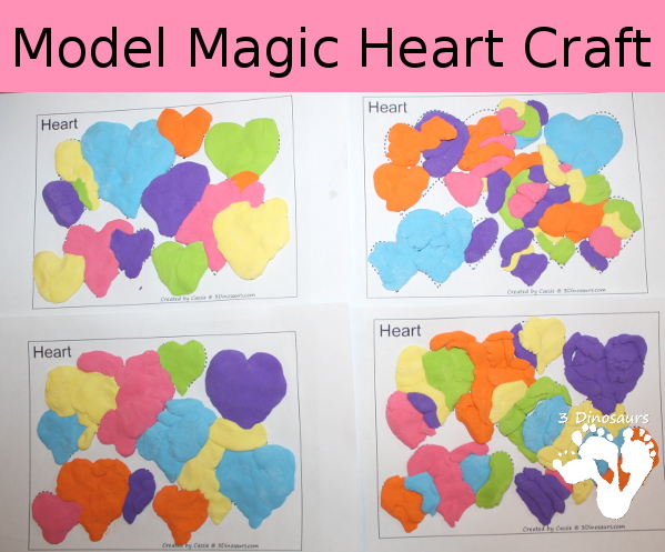 Model Magic Heart Craft - 3Dinosaurs.com