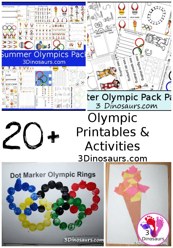 Olympic Activites & Printables - 3Dinosaurs.com