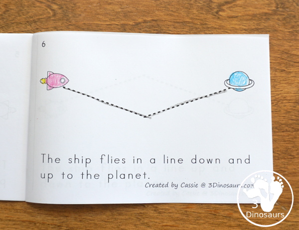 Space Activities Pack for Prewriting, Shapes, ABCs, and Numbers - 189 pages of activities with no-prep worksheets, easy reader books, clip cards and tracing strips. All to help have fun with planets, rockets and moons in easy to prepare pages and hands-on activities  - 3Dinosaurs.com
