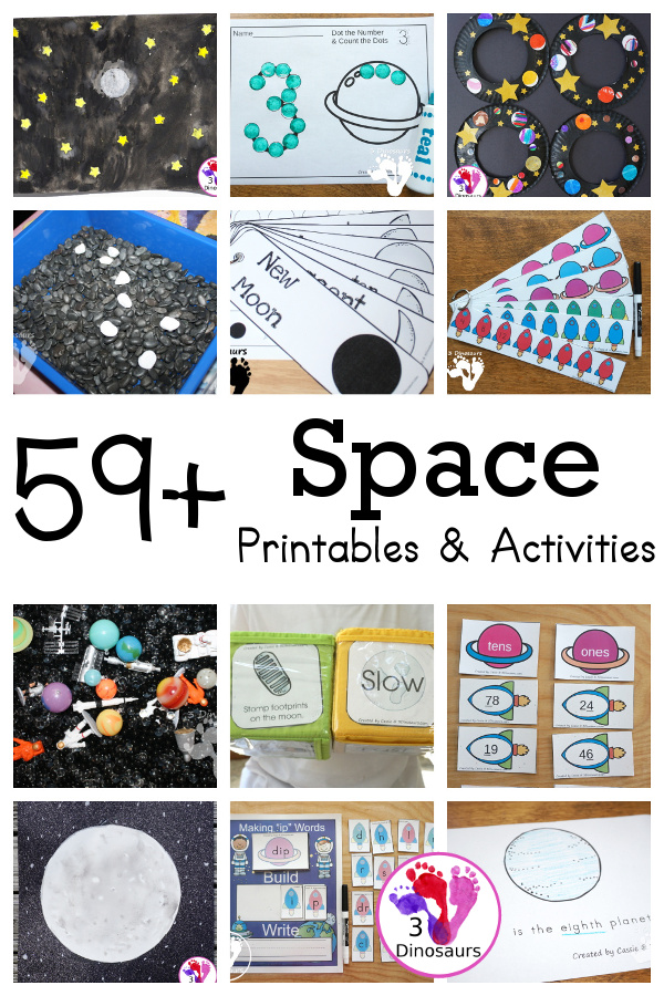 Space Activities & Printables on 3Dinosaurs.com
