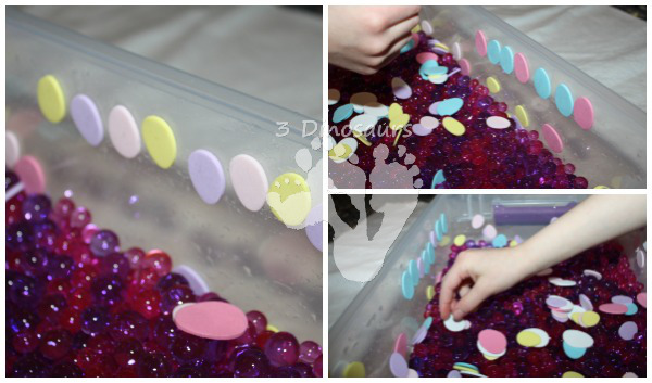 Easter Water Bead Sensory Bin - 3Dinosaurs.com