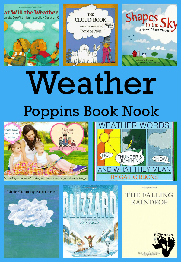 EMarch Poppins Book Nook: Weather - Plus a New Year schedule - 3Dinosaurs.com