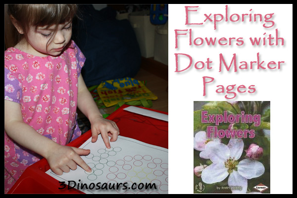 Exploring Flower with Dot Marker Pages