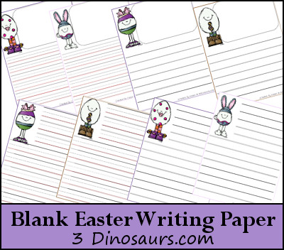 Free Blank Easter Writing Pages