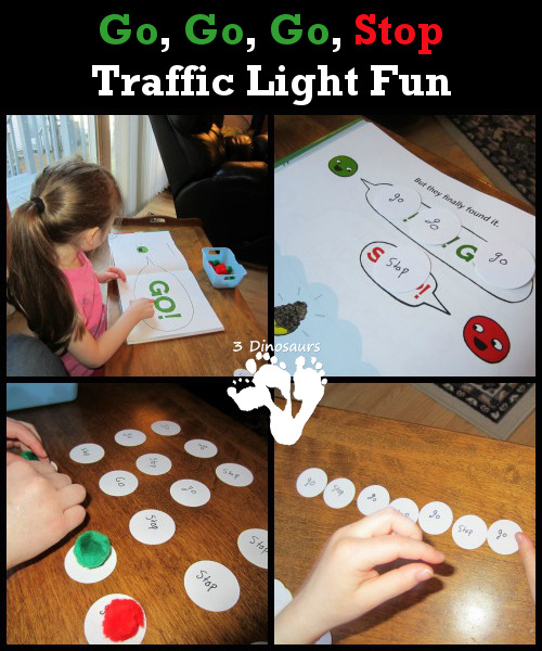 Go, Go, Go, Stop - Traffic Light Fun - 3Dinosaurs.com