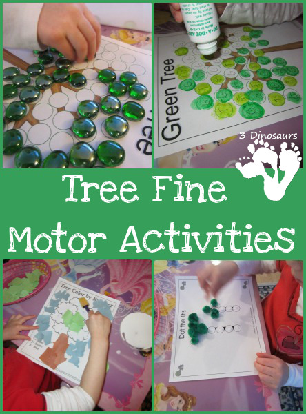 Tree Fine Motor Activities - 3Dinosaurs.com