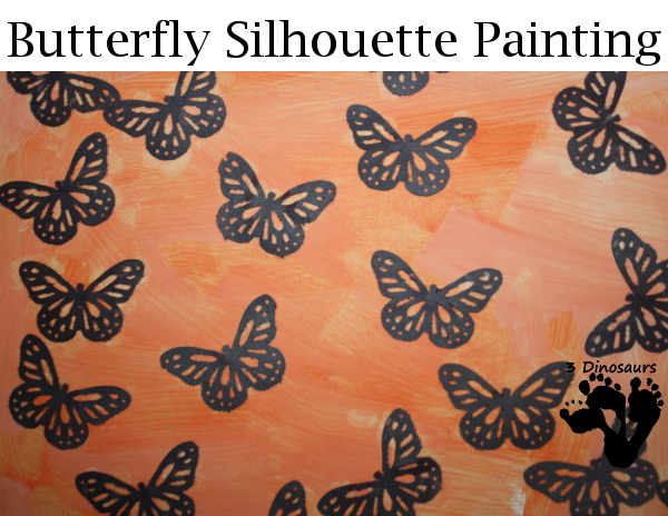 Butterfly Silhouette Painting - 3Dinosaurs.com