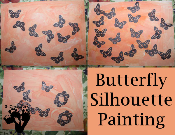 Butterfly Silhouette Painting - 3Dinosaurs.com