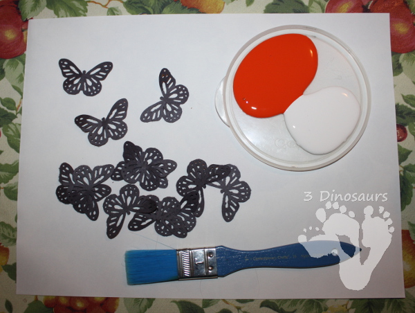 Butterfly Silhouette Painting - 3Dinosaurs.com