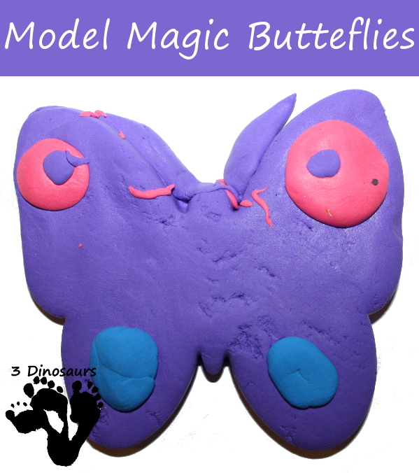 Model Magic Butterflies - 3Dinosaurs.com