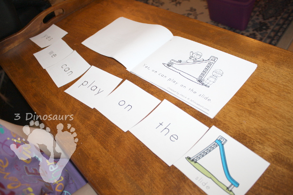 Playground Early Reader Book & Sight Word Set - 4 Readers with matching sight word activities for the books 92 pages of activities $ - 3Dinosaurs.com