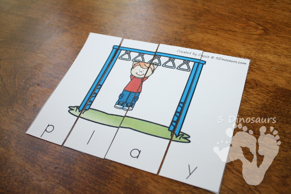 Playground Early Reader Book & Sight Word Set - 4 Readers with matching sight word activities for the books 92 pages of activities $ - 3Dinosaurs.com