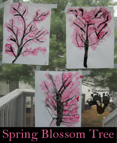 Spring Blossom Tree Painting - 3Dinosaurs.com
