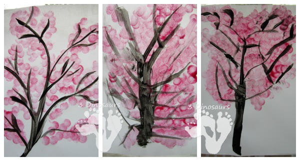 Spring Blossom Tree Painting - 3Dinosaurs.com