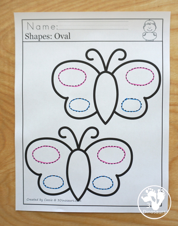 Butterfly Themed Prewriting, Shape, ABCs & Numbers - a fu activity pack with 189 pages of printables with a mix of no-prep, easy reader books and clip cards for learning with a butterfly theme for kids to try out  - 3Dinosaurs.com