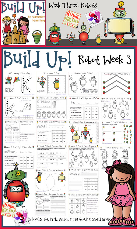 Build Up Summer Learning: Week 3 Robot - 3Dinosaurs.com