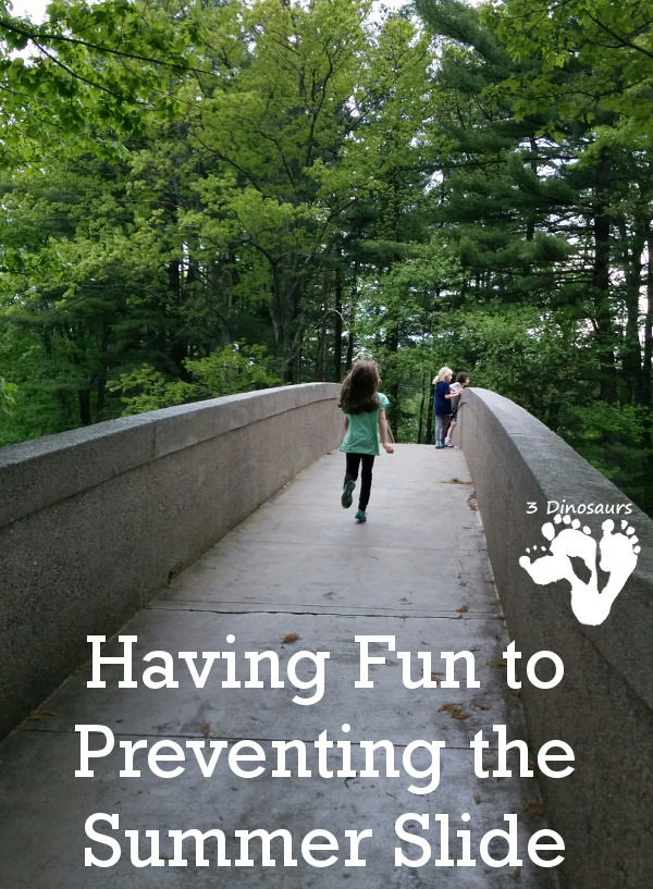 Having Fun to Prevent the Summer Slide - simple and easy ways you can help prevent the summer slide - 3Dinosaurs.com